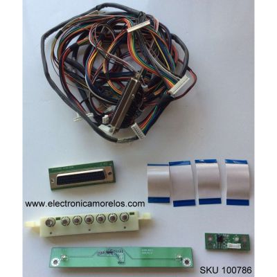 KIT DE CABLES PARA TV / SCEPTRE / AE005 REV.2 / MMODELO X42GV-NAGA